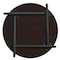 Regency Kee Folding Tables, 30 W, 30 L, 29 H, Wood, Metal Top, Mahogany TBF30RNDMHBK - alternate 3